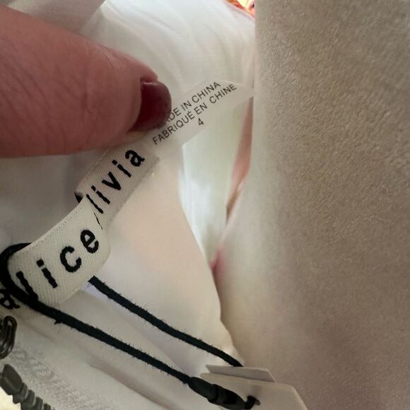 NWTs Alice + Olivia Samantha Wrap Belted Maxi Dress - Picture 7 of 12